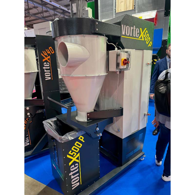 Alfarimini Vortex 500P Cyclone Dust Collector Side view with tray opened