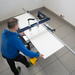 DA VINCI D 21 CNC Boring System with someone using it
