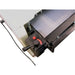Close-up of a JET DDS_225-T Dual Drum Sander with a focus on the belt and control panel