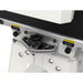 Close-up of a JET JWDS-1836-M Drum Sander with control knobs and warning labels on it