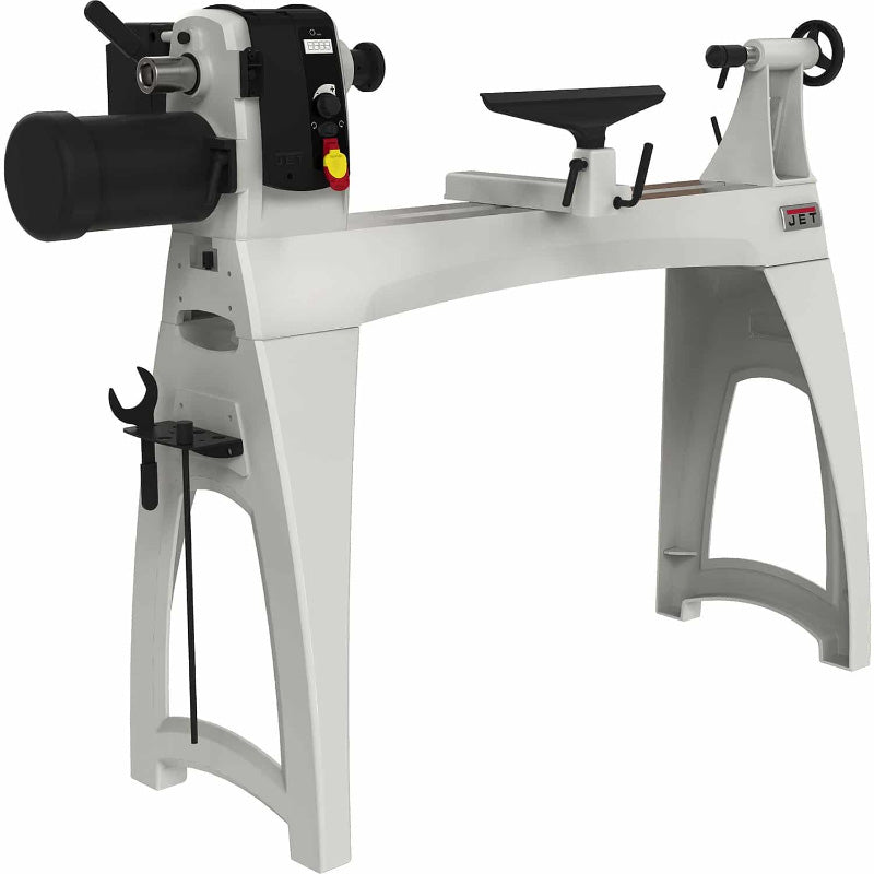 JET JWL-1640EVS-M Variable Speed Lathe Front view