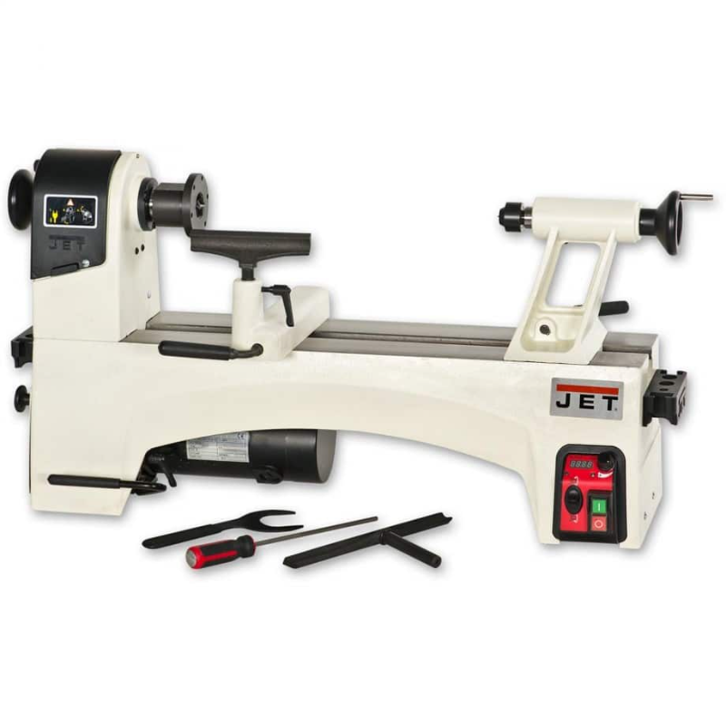 JET JWL_1221VS Variable Speed Lathe Front view