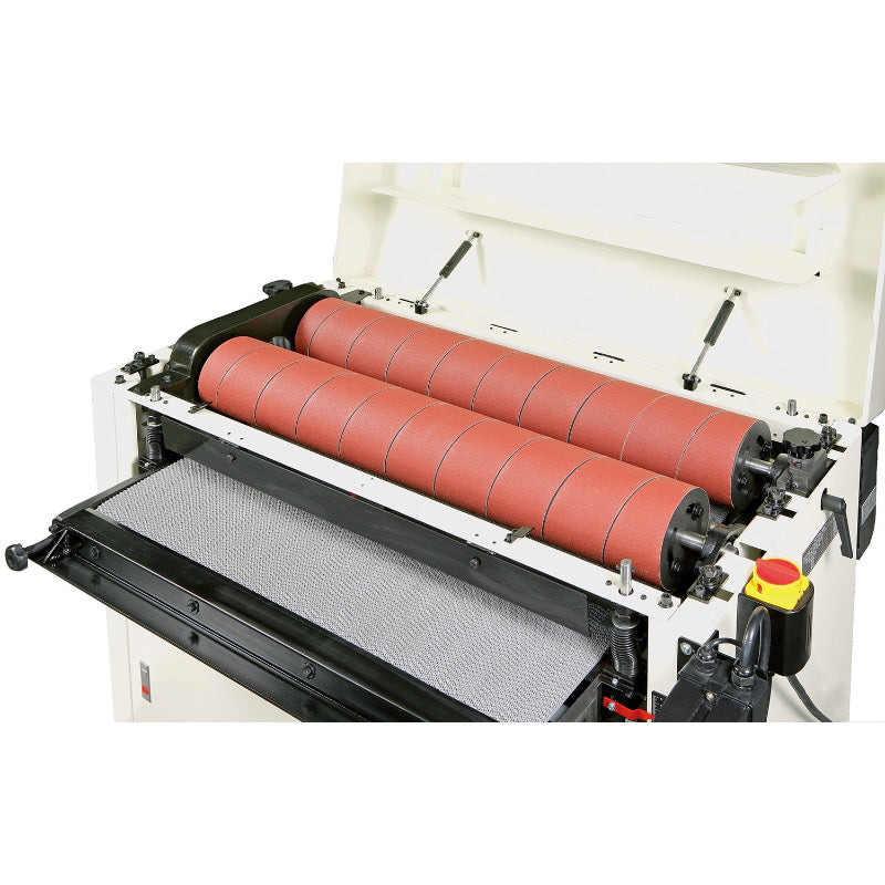 JET DDS_237-T Dual Drum Sander with red rollers