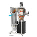 JET JCDC-30-T Cyclone Dust Collector Front view with a black drum with circulation diagram on it
