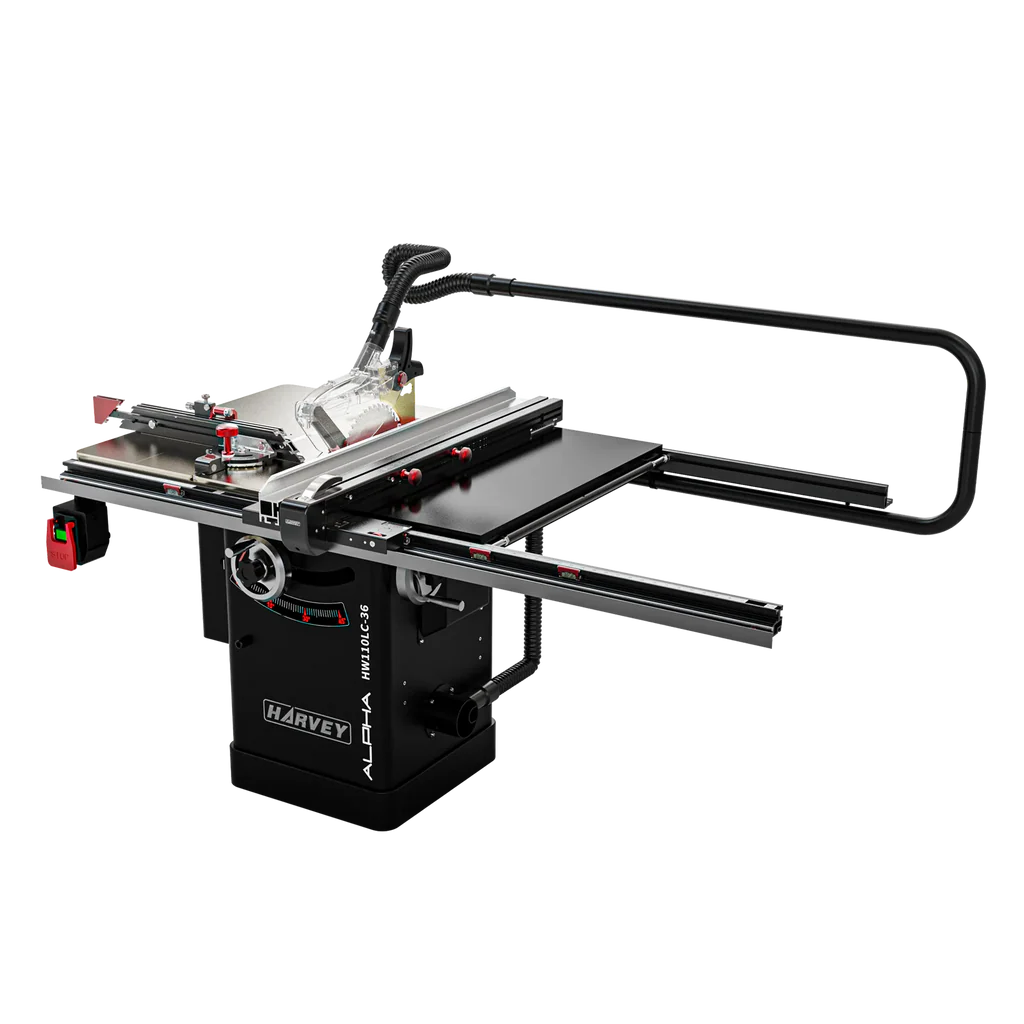 ALPHA HW110LC-36Pro 10" 2HP Stain-less Cabinet Saw with Big Eye Rip Fence