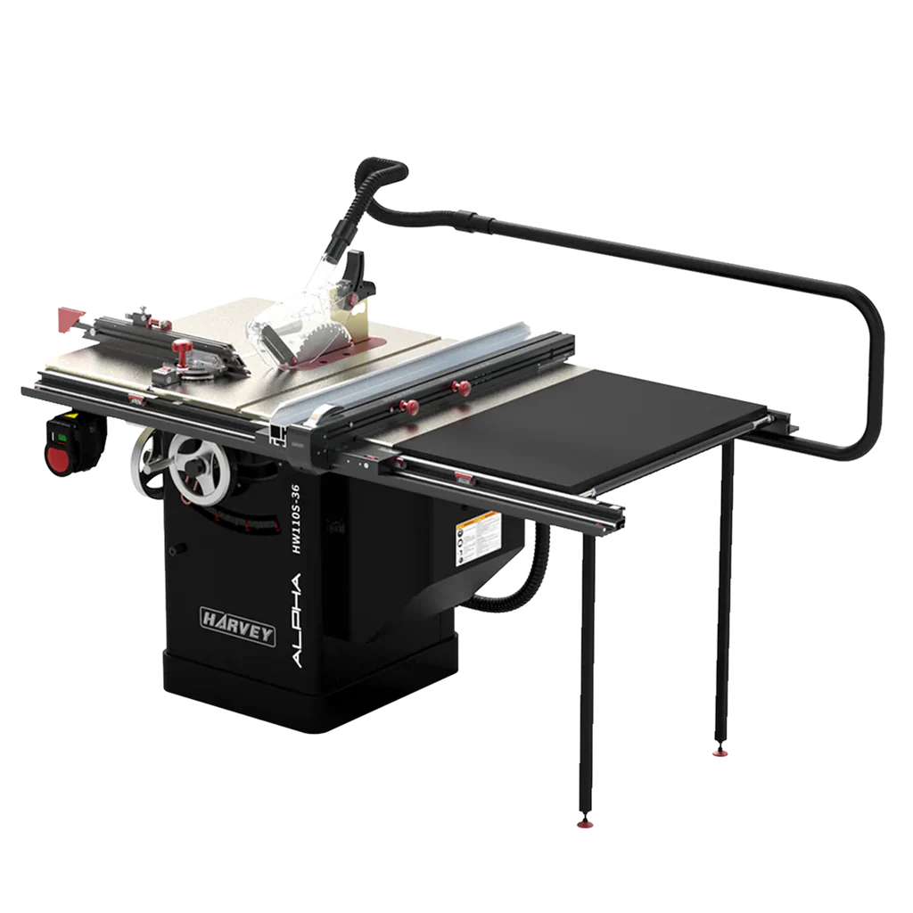 ALPHA HW110S-36Pro & 52Pro  4HP 230V Single phase 10" Stain-less Big Eye Table Saw